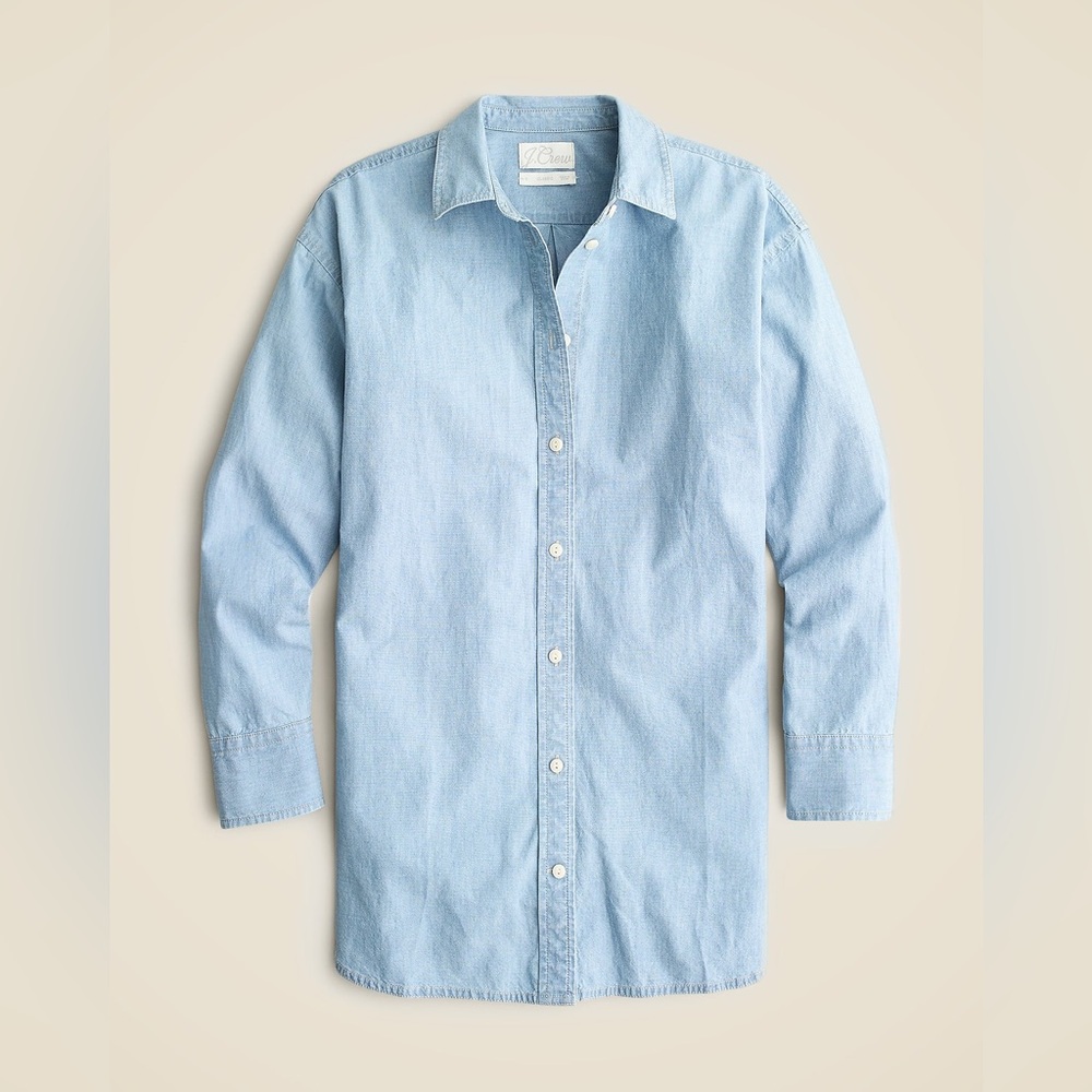 J.Crew Relaxed Fit Chambray Button Up Shirt